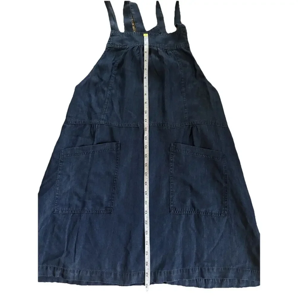 NEW Natural Life Dakota Tie-Back Dress Denim Blue Size Medium NWT Boho Pockets - Picture 8 of 9